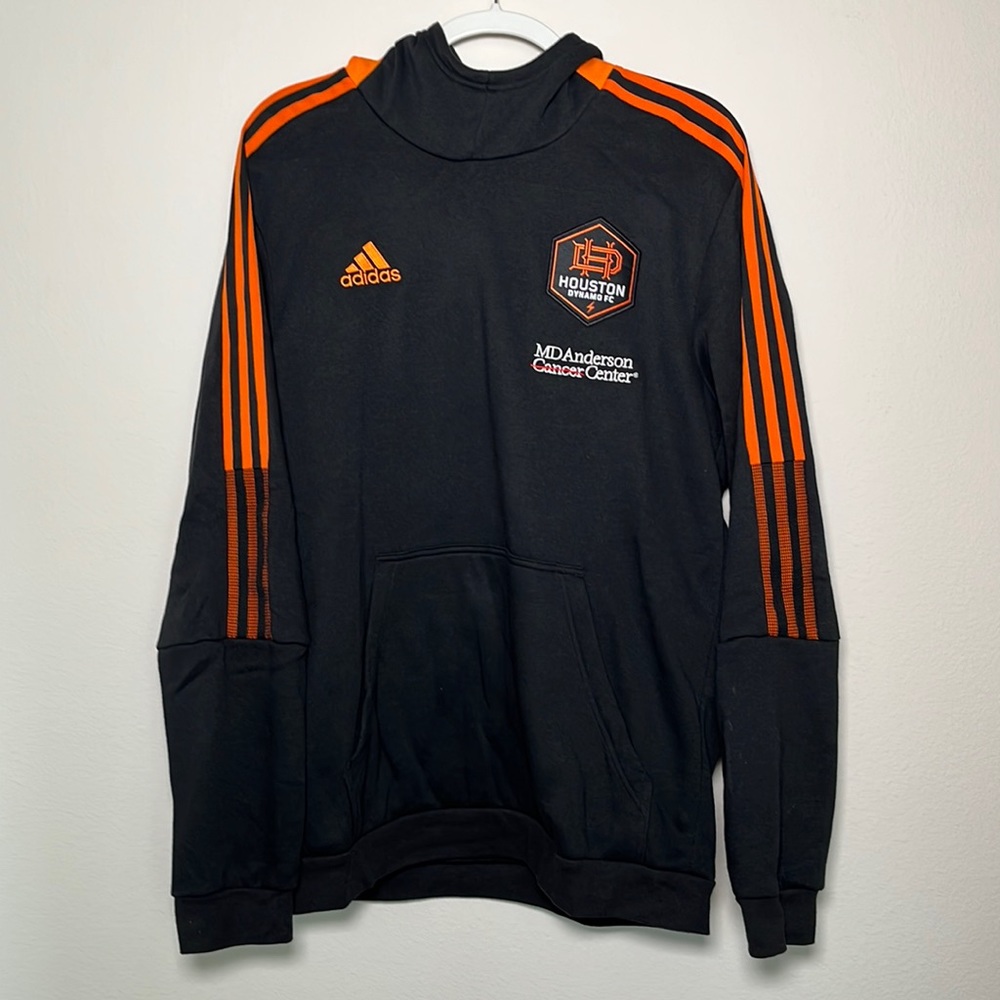 Houston Dynamo FC adidas Pullover Hoodie, Large